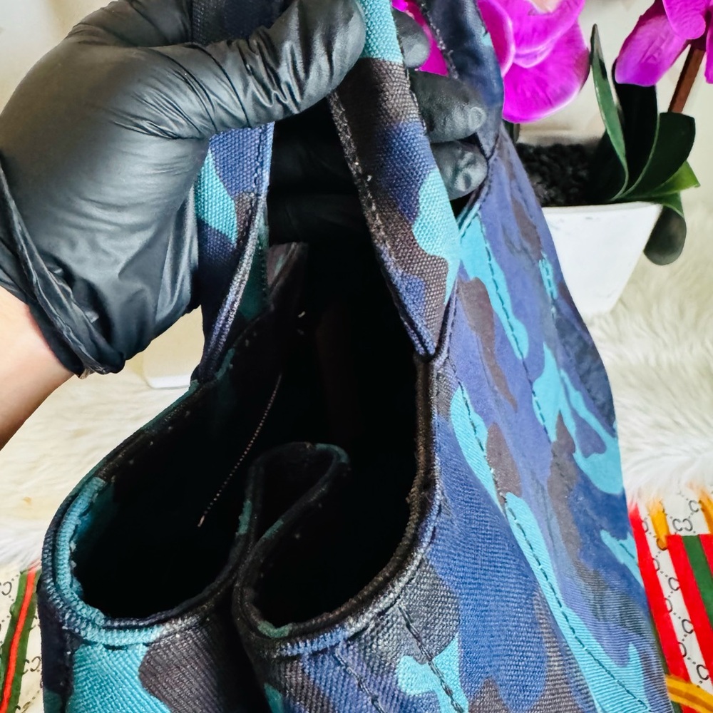 #030 Prada Camouflage Blue and Black and purple  with adjustable strap - Picture 6 of 16